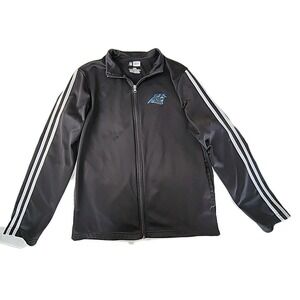 Carolina Panthers NFL Team Apparel Men's Med. Full-Zip Long Sleeve Jacket‎ Black